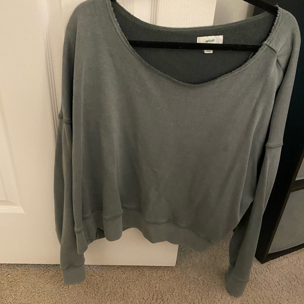 Aerie Off the Shoulder Sweatshirt